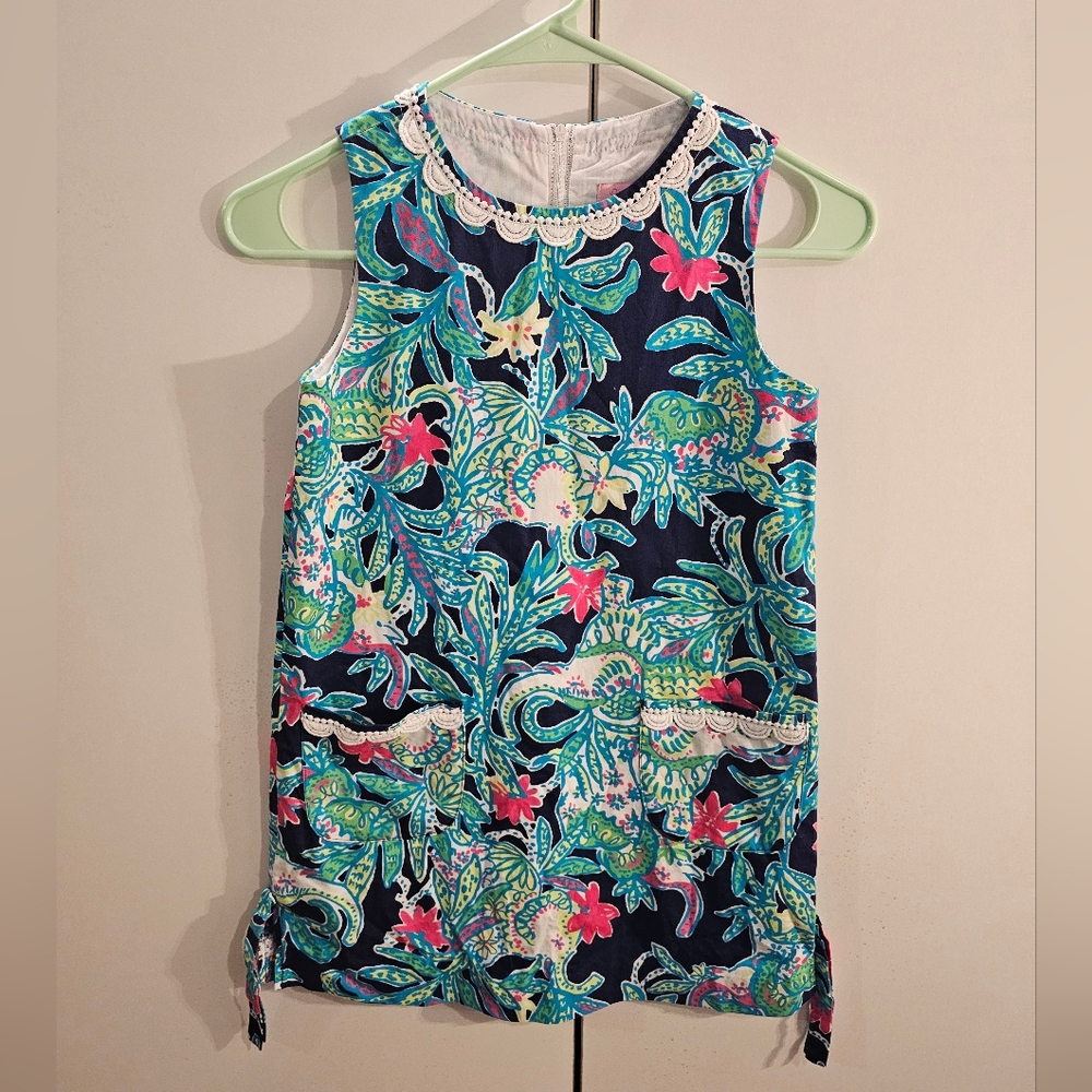 Lilly Pulitzer Kids Dress - Blue and Pink Floral